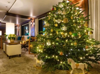 Egypt Christmas holiday aboard a luxury Nile cruise with festive Christmas decorations